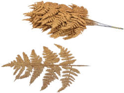  Páfránylevél csillámos réz 12db/csomag - papelito