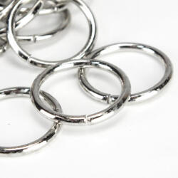  Fémkarika ezüst 2, 5cm 20db/csomag - papelito