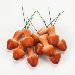  Erdei gomba - világosbarna 5, 3x2, 5cm 5db/csomag