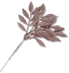  Csillámos pick ág rózsaarany - KIFUTÓ - virágdekorációhoz és koszorúhoz