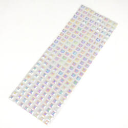 Gyöngyházas öntapadós kockák 200db/lap - fehér - papelito