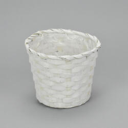  Bambusz kaspó fehér 16cm 4125