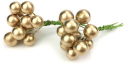  Drótos bogyó 1cm, 24/cs - Gyöngyház arany 7515AR (7515)