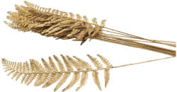  Óriás erdei pajzsika ág matt arany 12db/csomag - virágdekorációhoz és koszorúhoz