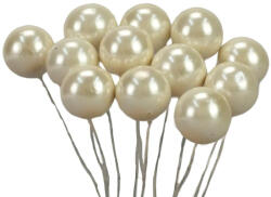 Bogyó nagy gyöngyházfehér 12db/csomag - papelito