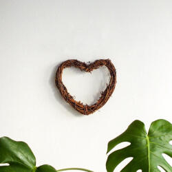  Szívkoszorú barna 15cm - papelito