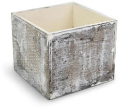  Dekoláda szürkésbarna koptatott kocka 13x13cm - papelito
