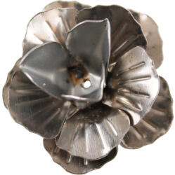  Fém díszítőelem, rózsa 3cm, 10/cs 29986 (29986)