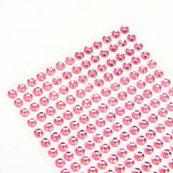 Öntapadós strassz gyöngyök 260db/lap - rózsaszín - papelito