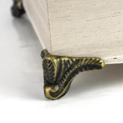 Papelito Fém dobozláb + csavarok 4db/csomag - fadobozra, albumra és scrapbookhoz