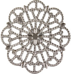  Fém díszítőelem, kerek 3cm 10/cs 29959 (29959)