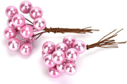  Drótos bogyó 1cm, 24/cs - Gyöngyház rózsaszín 7515RSZ (7515)