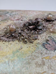  Fém díszítőelem, kerek 3, 5cm 10/cs 29994 (29994)