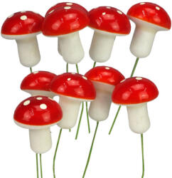 Pick, betűzhető - Gomba 10db-os, 3, 5cm 8591