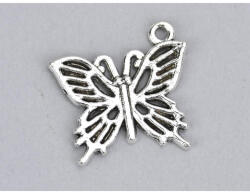  Medál - Ezüst lepke 5db/csomag - papelito