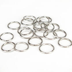 Fémkarika ezüst 1cm 20db/csomag - papelito