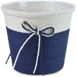  Köteles kaspó masnival 15*12, 5cm, kék 7568KEK