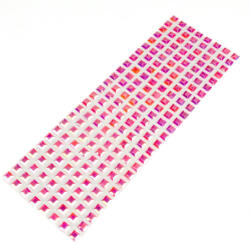  Gyöngyházas öntapadós kockák 200db/lap - rózsaszín - papelito