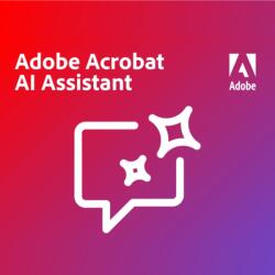 Adobe AI Assistant for Acrobat for teams - Kereskedelmi, Többnyelvű, Hostolt előfizetés, 12 hónap (30005936CA01A12)