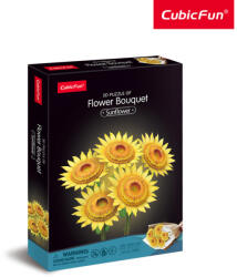 3D puzzle: Napraforgó csokor