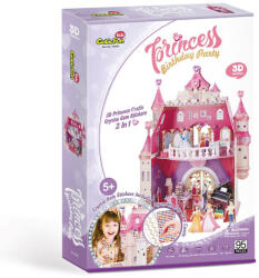  3D puzzle: hercegnő születésnapi parti - matricával