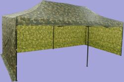 Expodom Gyorsan összecsukható sátor 3x6m - acél, 3 oldalfal, Terepszínű