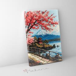 Makana Fuji virágzása- Számfestő készlet, kerettel (40x50 cm)