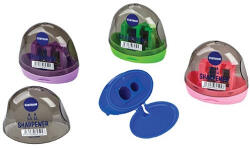 Centrum Hegyező Centrum 2 lyukú műanyag tartályos 5, 5x3x5 cm vegyes színek (PAP0013-0338)