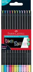 Faber-Castell Színes ceruza Faber-Castell Black Edition 12 db-os klt fekete test pasztell+neon (116410)