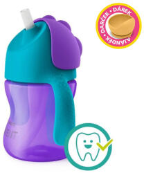 Philips itatópohár rugalmas szívószállal 200ml 9hó lányos - most Petite and Mars szilikon tálkával - kreativjatek