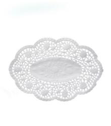 WIMEX Dekoratív csipke (PAP) ovális fehér 22 x 15 cm [500 db]