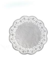 WIMEX Dekoratív csipke (PAP) kerek fehér Ø18cm [100 db]