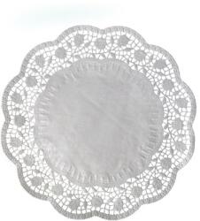 WIMEX Dekoratív csipke (PAP) kerek fehér Ø36cm [6 db]