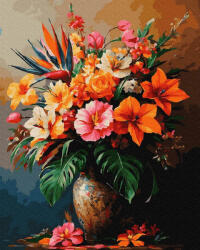 iPicasso Set pictura pe numere, cu sasiu, Soapta tropicala, 40x50 cm (PC40501404)