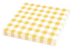 Wimex Szalvéta (PAP FSC Mix) 1 rétegű Kockás sárga 33 x 33 cm [100 db]