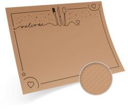 WIMEX Papír alátét "üdvözöljük" dombornyomással kraft 40 x 30 cm [200 db]