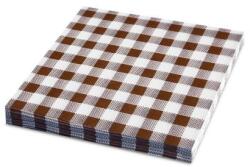 Wimex Szalvéta (PAP) 3 rétegű Kockás barna 33 x 33 cm [20 db]