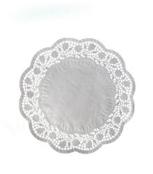 WIMEX Dekoratív csipke (PAP) kerek fehér Ø22cm [100 db]