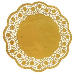 WIMEX Dekoratív csipke (PAP/ALU) kerek arany Ø30cm [4 db]