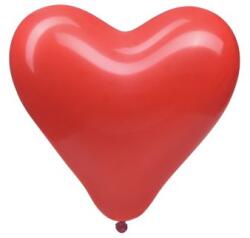 WIMEX Felfújható szív alakú lufi piros Ø35cm `L` [5 db]