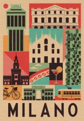 Clementoni - Puzzle Style in the City: Milano - 1 000 piese