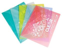 FlexOffice Irattartó tasak, A4, PP, patentos, 180 mikron, FLEXOFFICE "FO-CBF05", vegyes színek (FOCBF05V) - jatekotthon