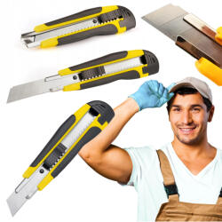 Malatec Tapétavágó kés, visszahúzható 18cm-s penge