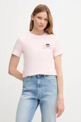Gant pamut póló sötétkék, 4200277 - rózsaszín M