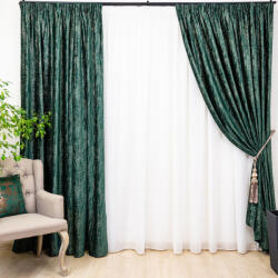Hiko Draperie Hiko Comfy New Imperial catifea imprimata verde intens/gold, cu rejansa, 1 bucata (100000418)