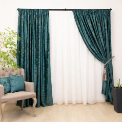 Hiko Draperie catifea imprimata, Hiko Comfy Cloud verde, cu rejansa, 1 bucata (100002846)