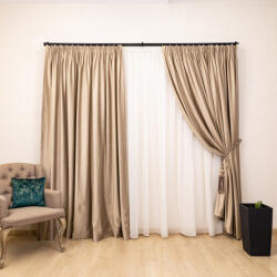 Hiko Draperie Hiko COMFY DIMOUT catifea bej, cu rejansa, 1 bucata (100000508)