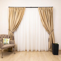 Hiko Set 2 draperii Hiko Blackout, dimout crem lucios, cu rejansa (100004535)