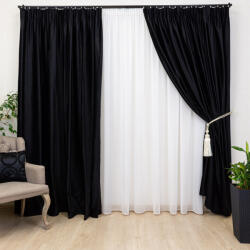 Hiko Draperie Hiko COMFY, catifea neagra, cu rejansa, 1 bucata (100001309)