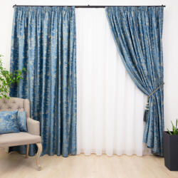 Hiko Set 2 draperii catifea imprimata, Hiko Comfy Cloud Blue, cu rejansa (10012218)